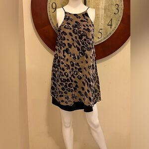 Tyche Animal Print Sleeveless Women’s Dress‎ Size Small